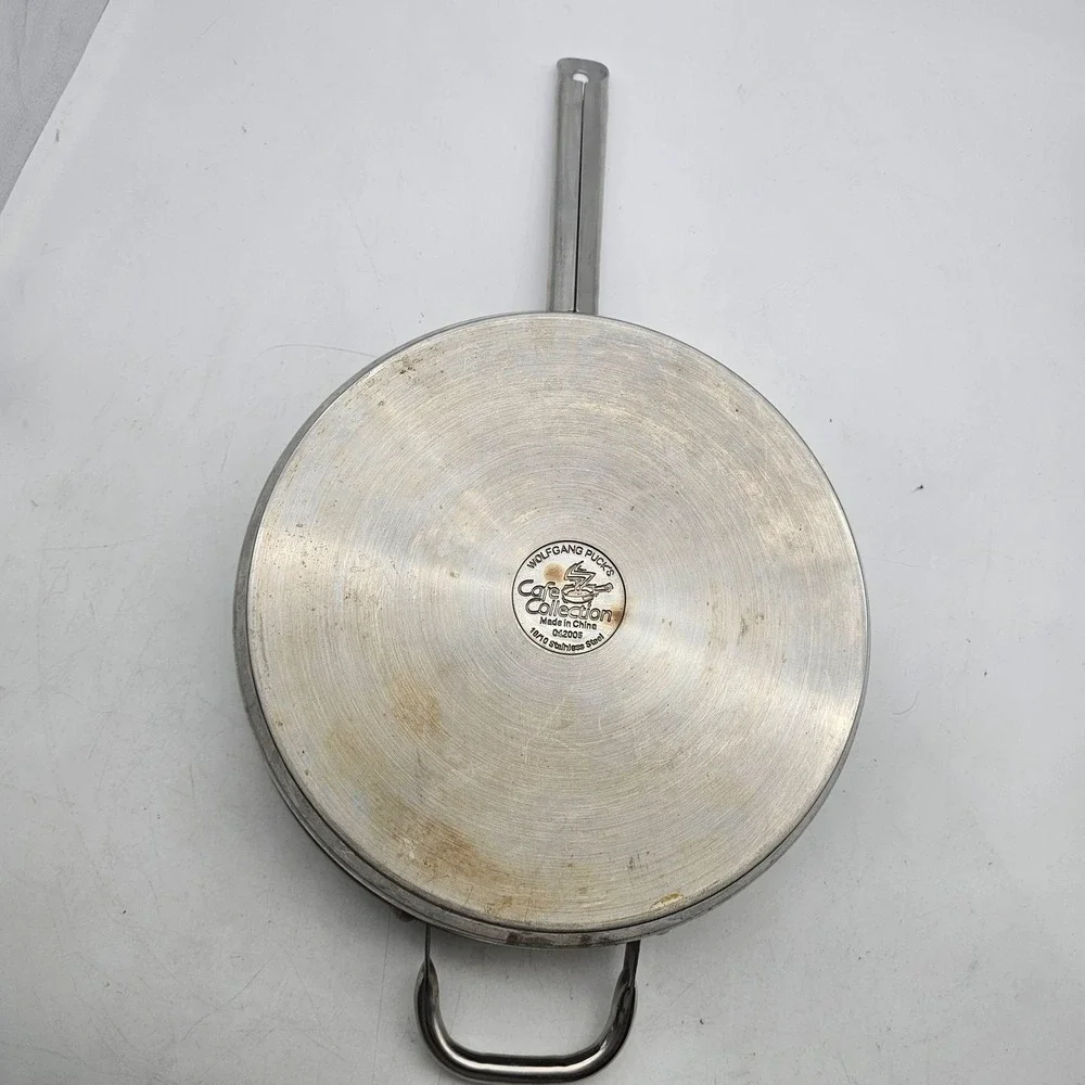 Wolfgang Puck Cafe Collection Saute Pan 10 Inch Silver Stainless Steel 042005